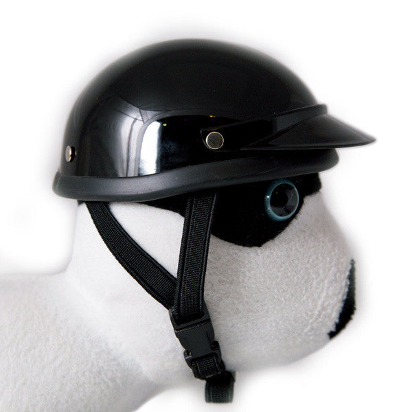 Dog Helmet - Black - Strap