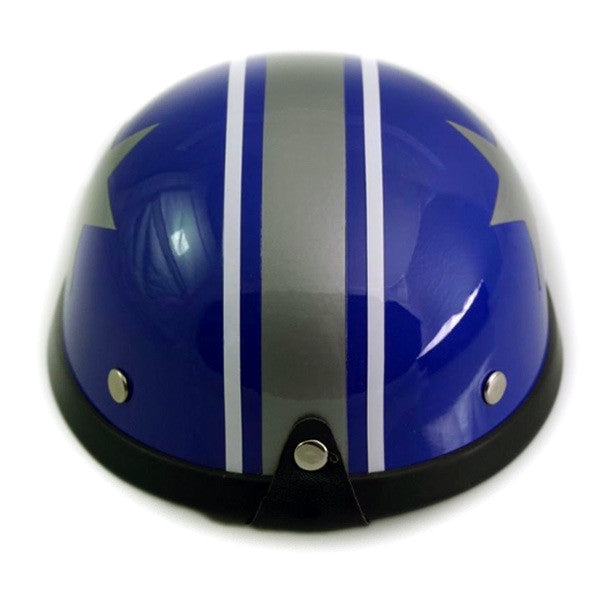 Dog Helmet - Blue Star - Back