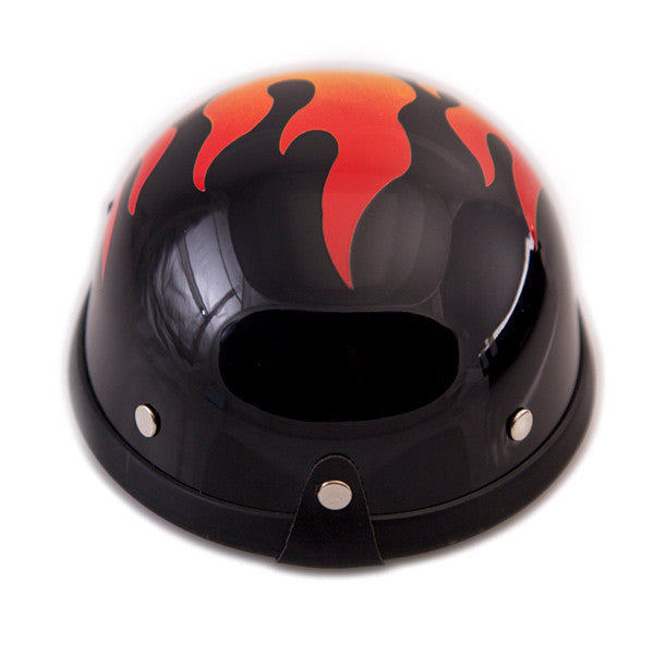 Dog Helmet - Flame - Back