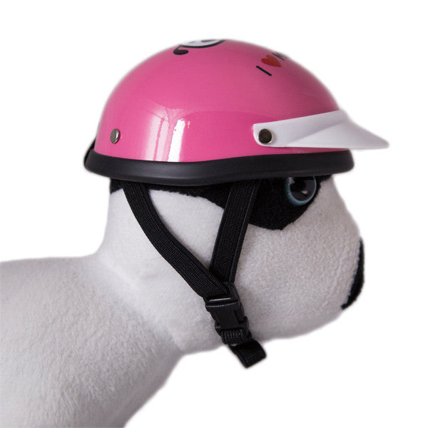 Dog Helmet - I Love My Mommy - Pink - Strap