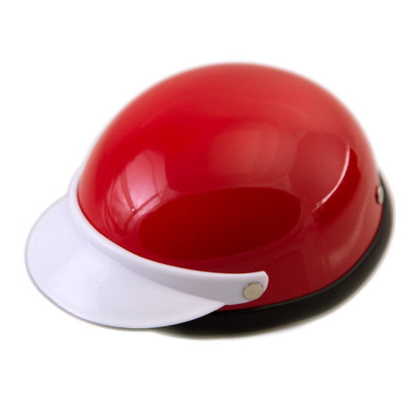 Dog Helmet - Red & White - Main