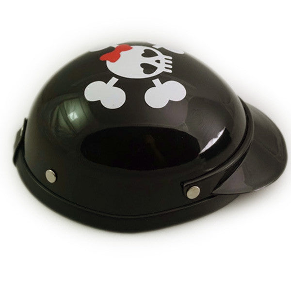 Dog Helmet - Black - Cutie Skull - Side