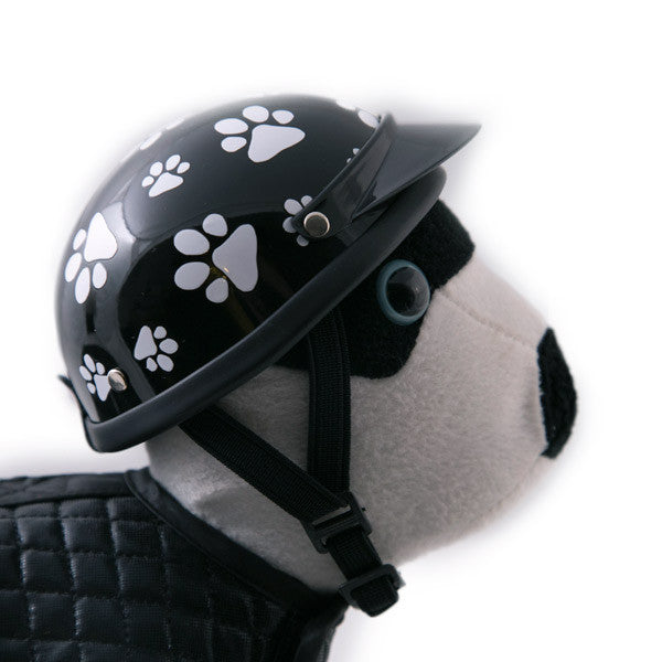 Dog Helmet - Black Pawz - Strap