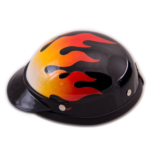 Dog Helmet - Flame - Side View