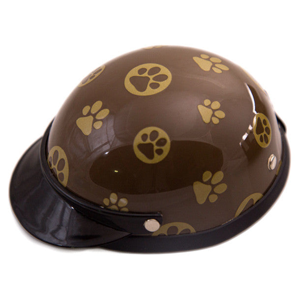 Dog Helmet - Gold Paws - Main