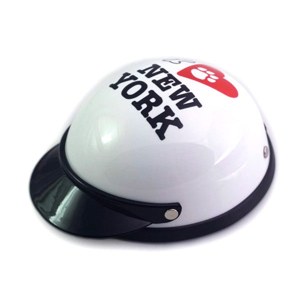 Dog Helmet - I Love New York - White - Main