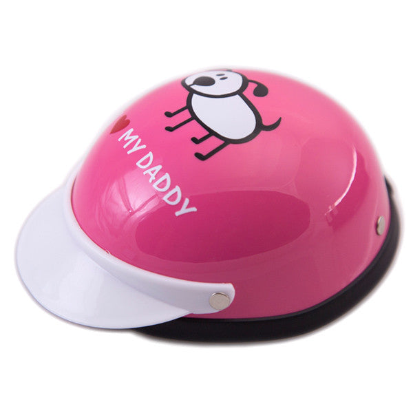 Dog Helmet - I Love My Daddy - Pink - Main