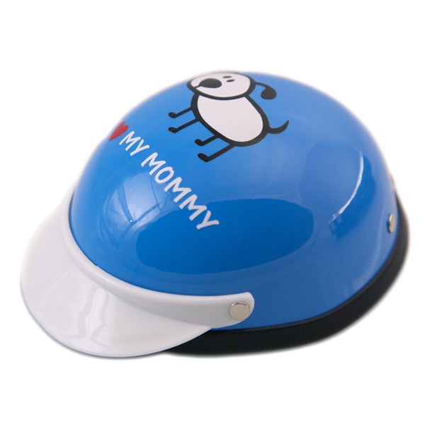 Dog Helmet - I Love My Mommy - Blue - Main