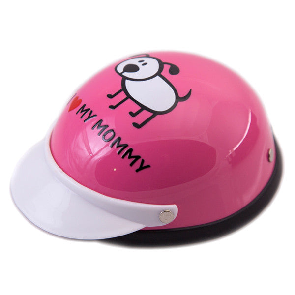 Dog Helmet - I Love My Mommy - Pink - Main