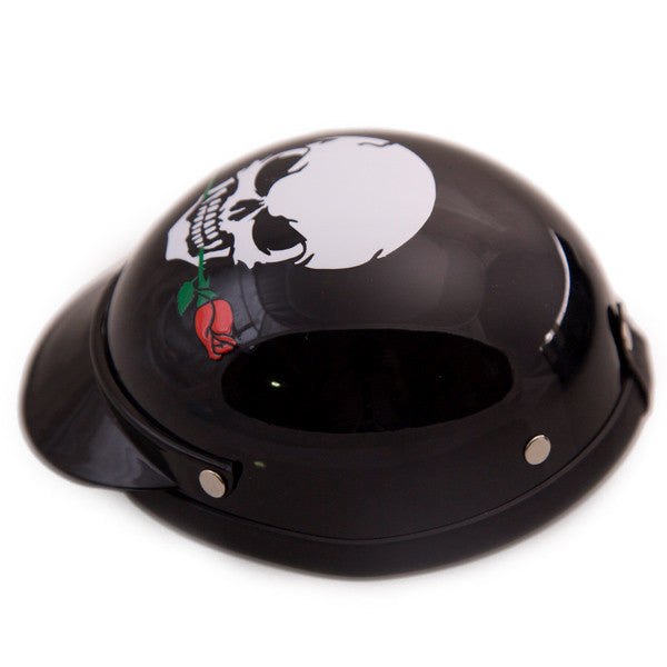 Dog Helmet - Skull Rose - Side