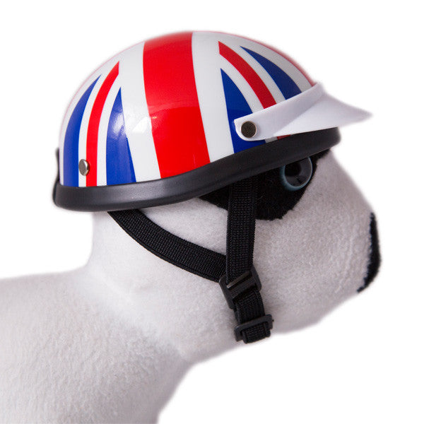 Dog Helmet - Union Jack - Strap